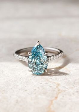 Blue Pear Jospehine - 2.90ct