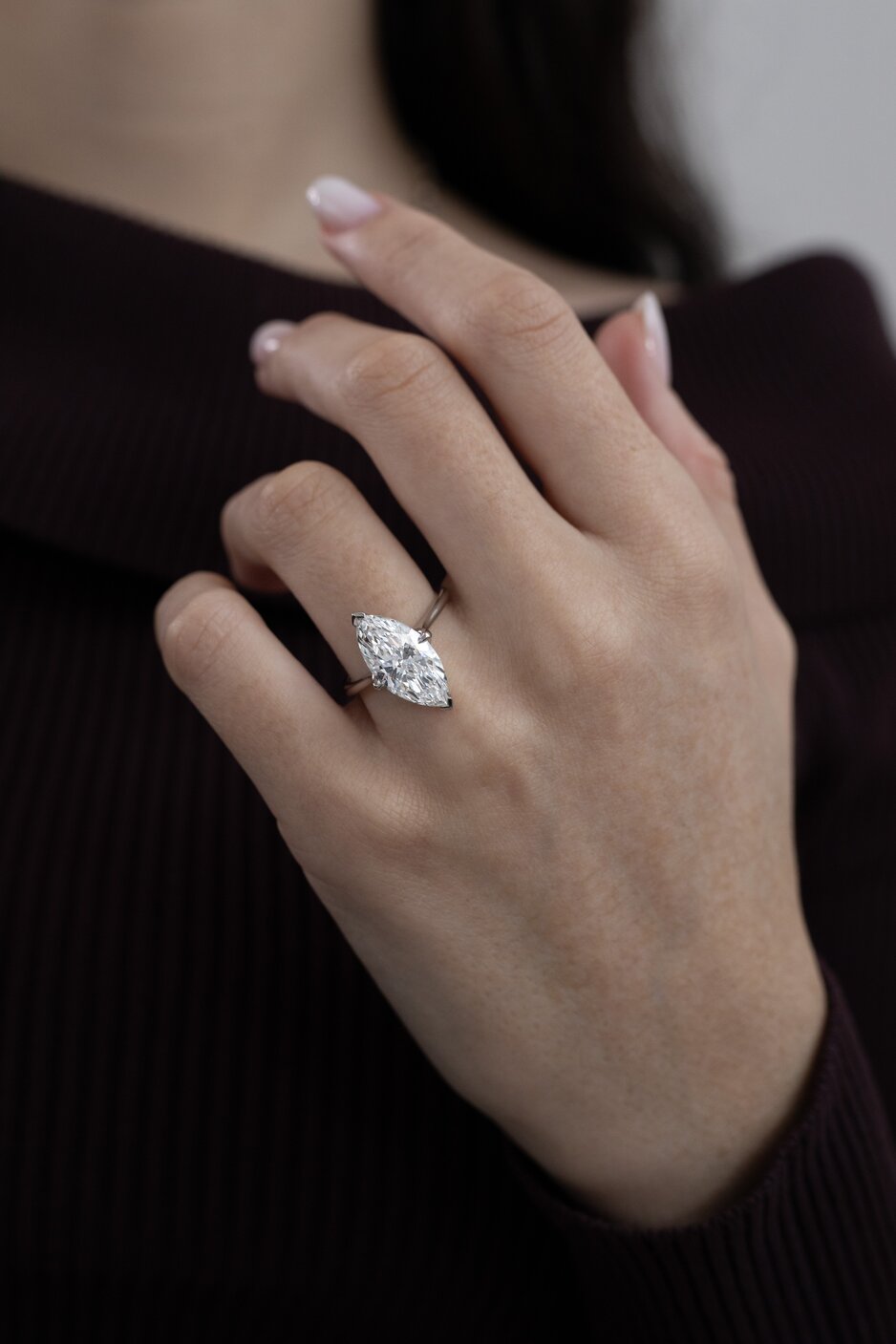 Aerin Platinum Unique Engagement Ring