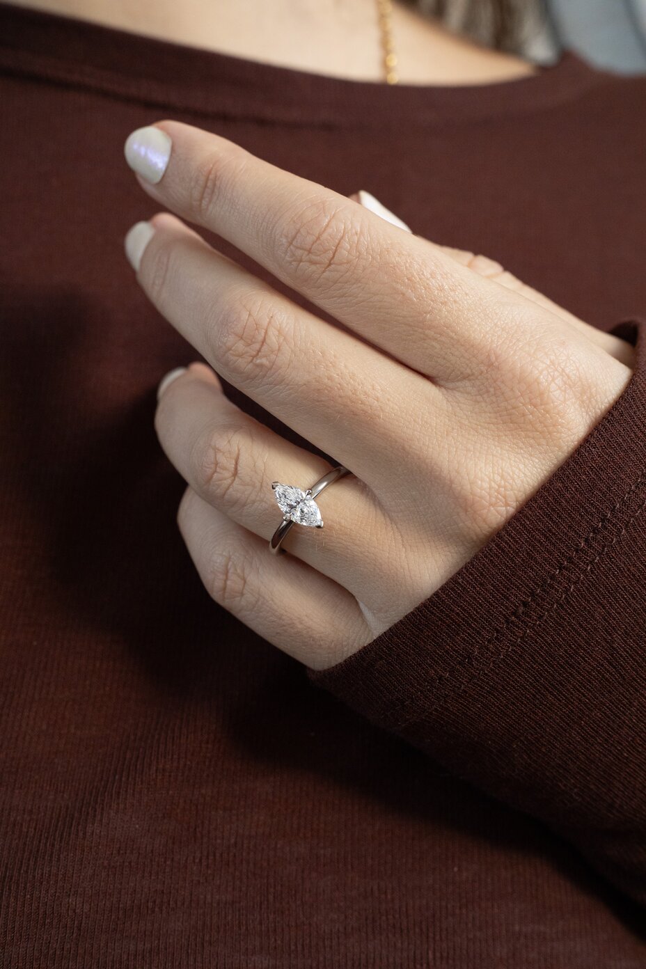 Avery Platinum Solitaire Engagement Ring