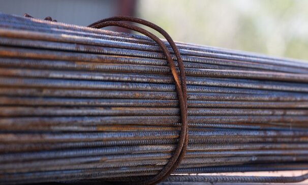 Rebar metal poles