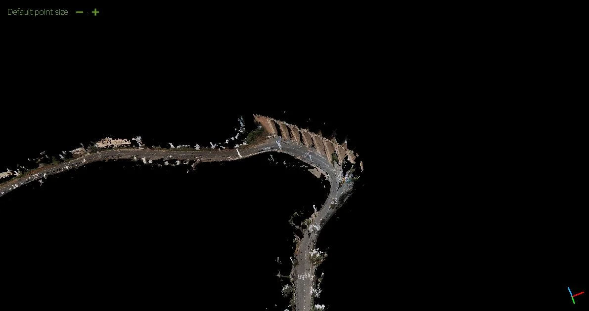 Architectural structure reconstructed as a precise 3D point cloud by imajing