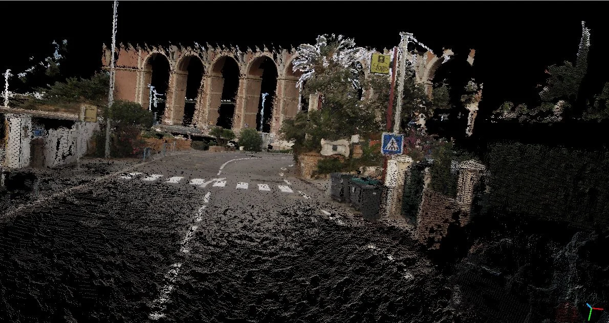 Historic building ruins reconstructed as a detailed 3D point cloud by imajing