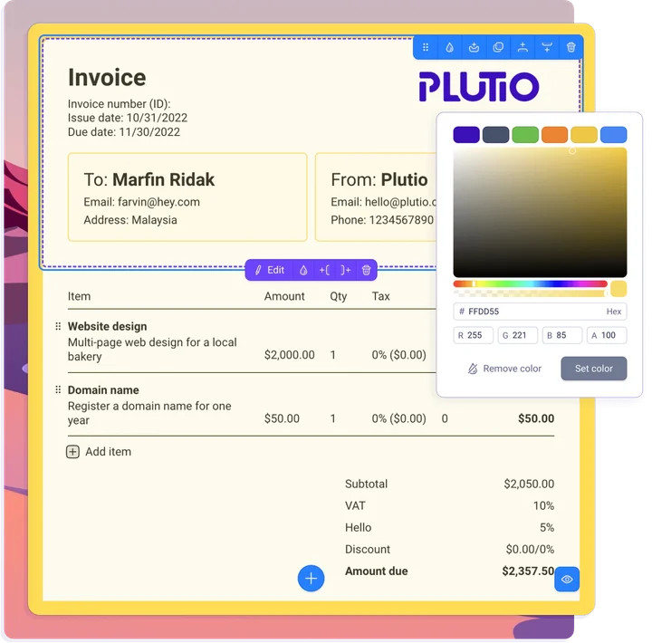 Invoicing and Payments