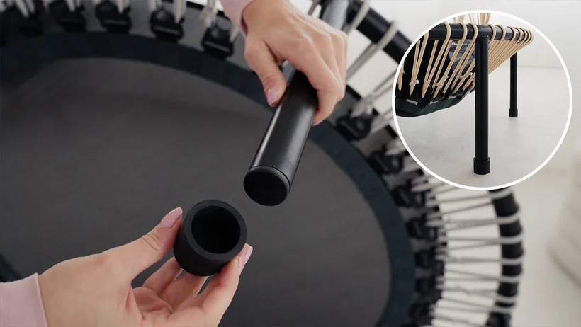 Les embouts en caoutchouc robustes absorbent les chocs et réduisent les vibrations.