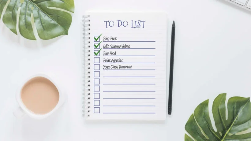 Eine klassische To-Do-Liste.