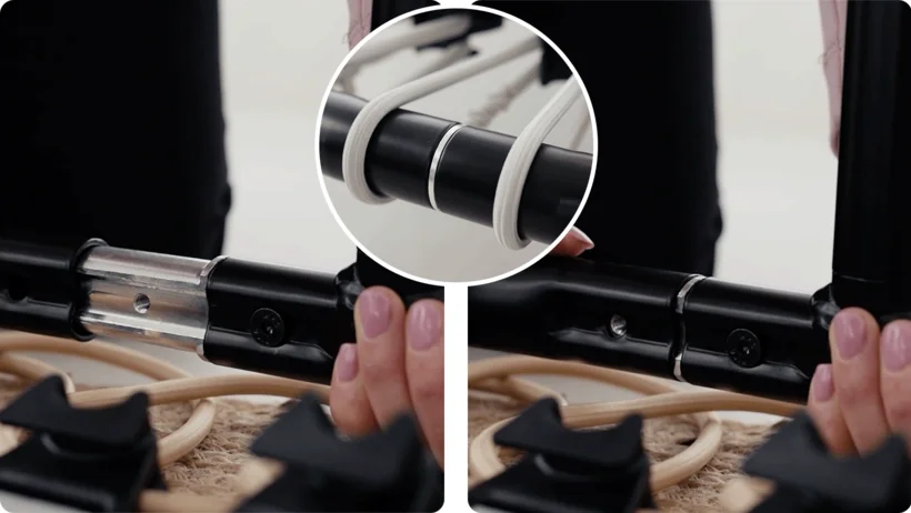 Un cadre bellicon: En acier inoxydable avec des pièces de connexion en aluminium de haute qualité.