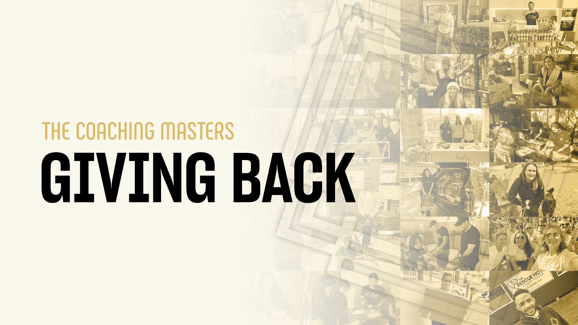 Giving Back | The Coaching Masters