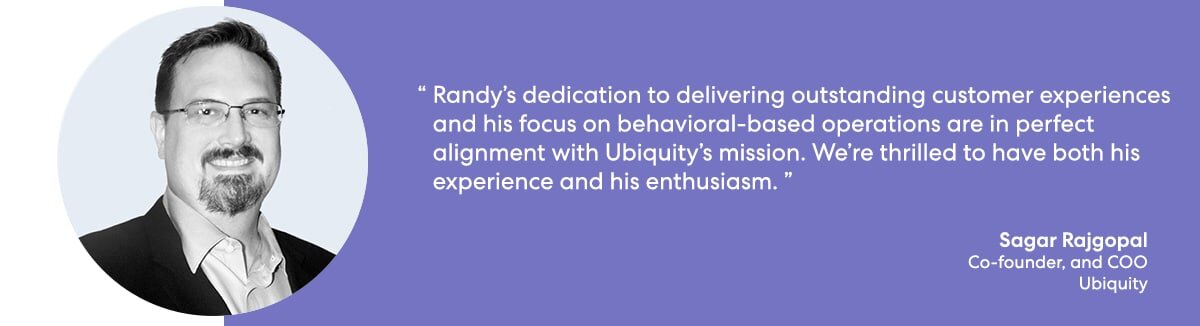 Ubiquity Names Randy Redden to New Senior Customer Experience Role