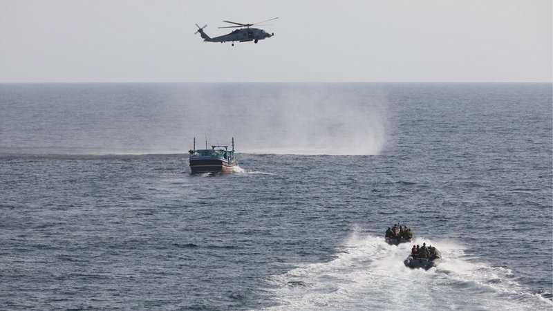 Navy, Coast Guard Battle Smugglers in Gulf of Oman