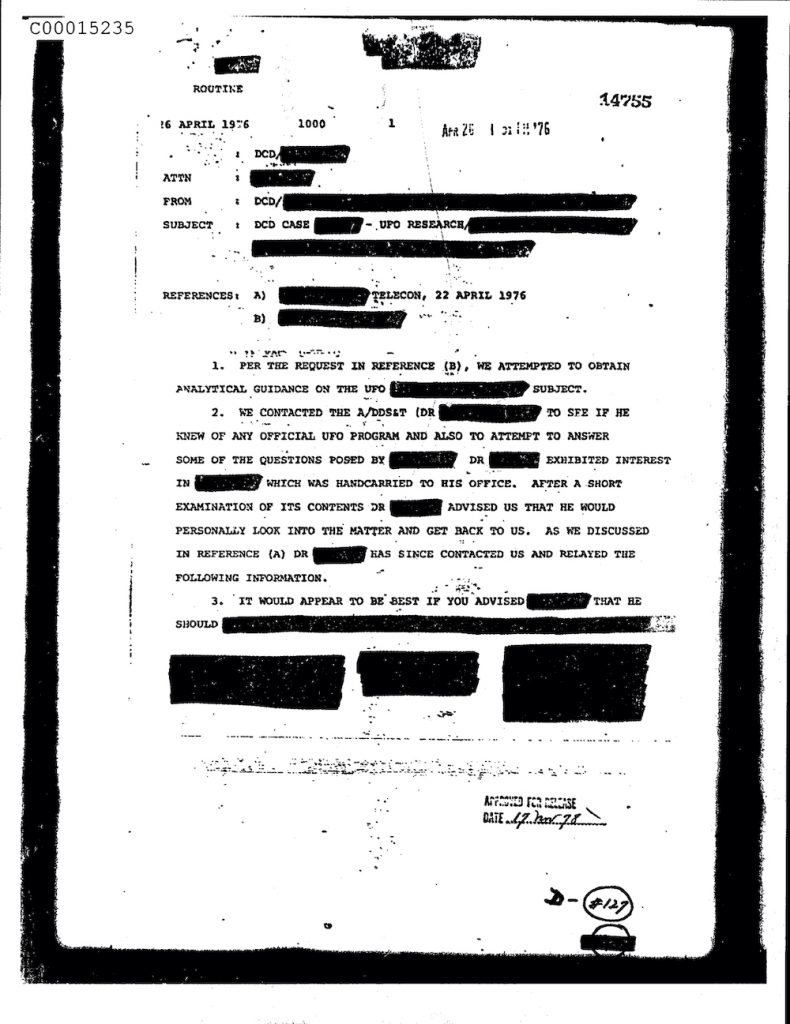 The CIA’s UFO Files Are Now Available for Download | Coffee or Die