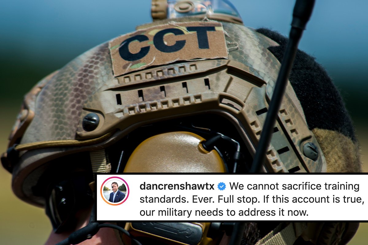 Rep. Dan Crenshaw Weighs In on Female Combat Control Controversy ...