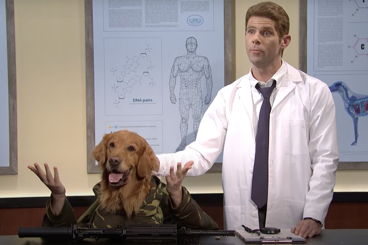 SNL’s ‘Dog Head Man’ Hilariously Skewers American Defense Spending