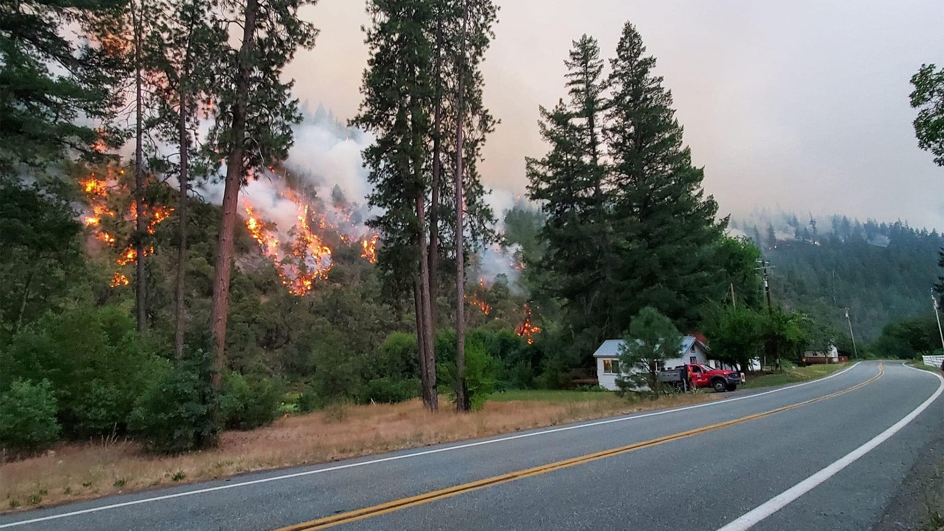 On the Front Lines of the McKinney Fire Battling a BreezeBlown Blaze