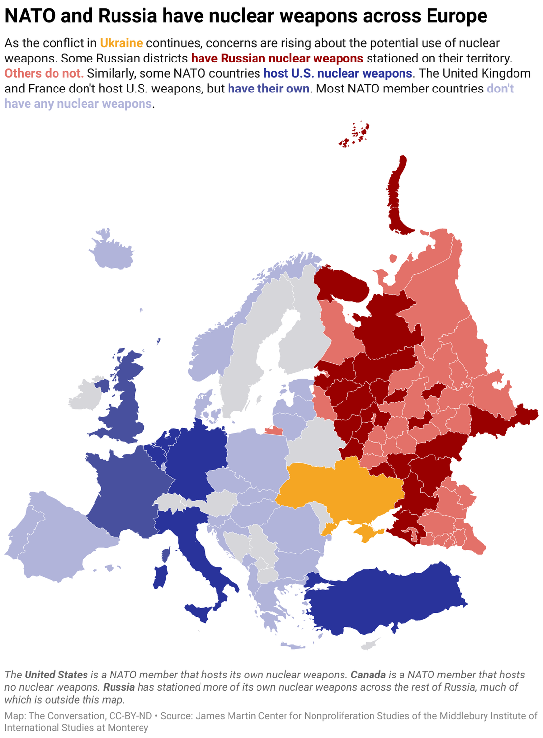 Which Countries Have Nuclear Weapons? And Where Are They Deployed?