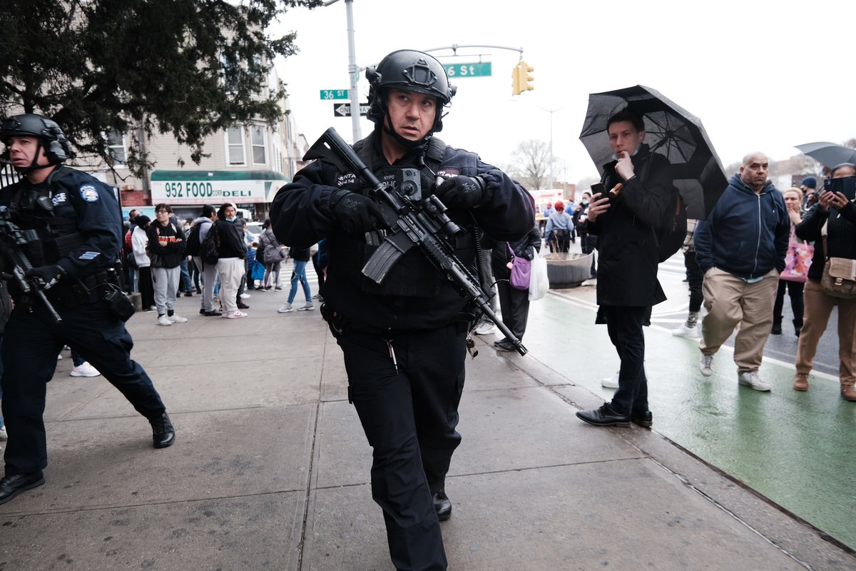 Cops Hunt Man In Gas Mask Who Opened Fire On New York Subway Train