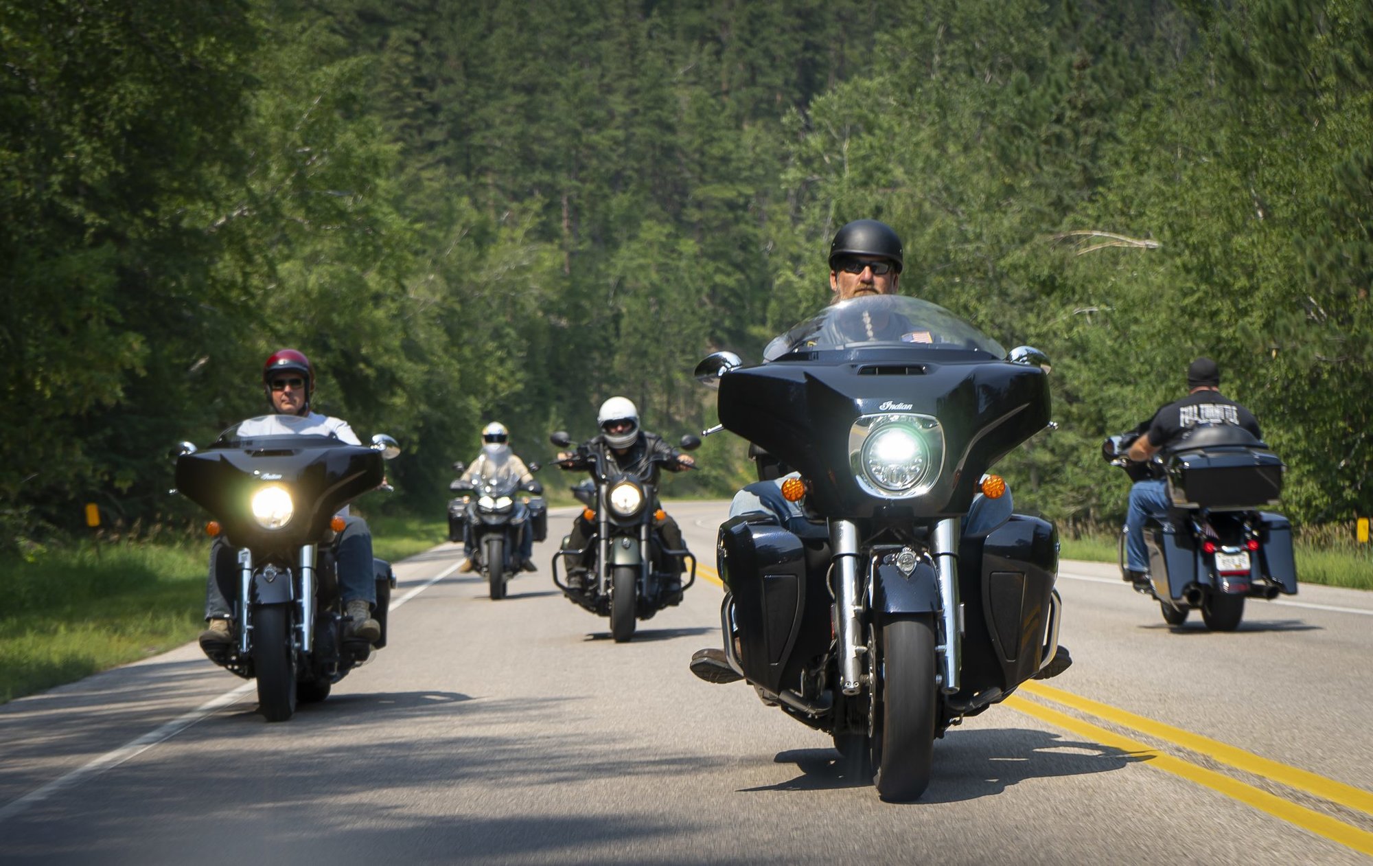 volunteer motorcycle riders