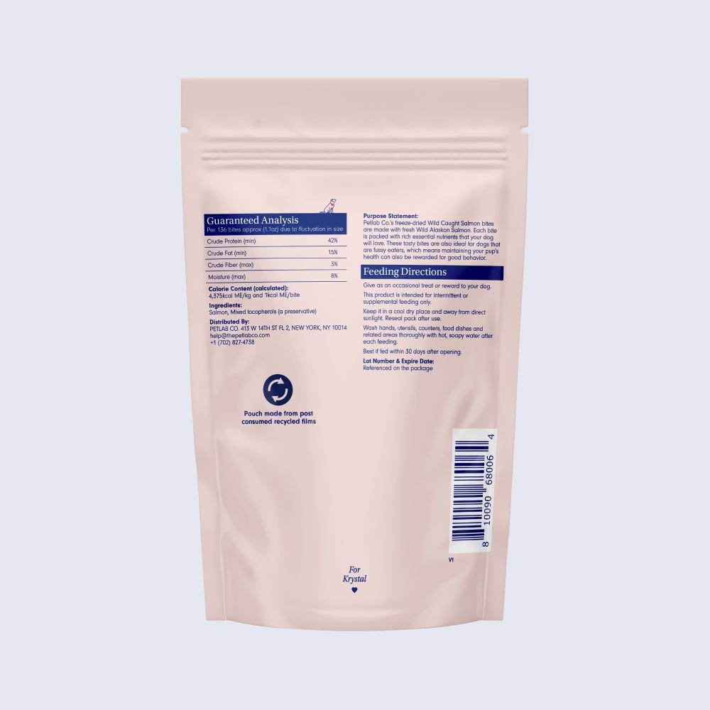 Wild Caught Salmon Bites Freeze Dried Salmon For Dogs PetLab Co.