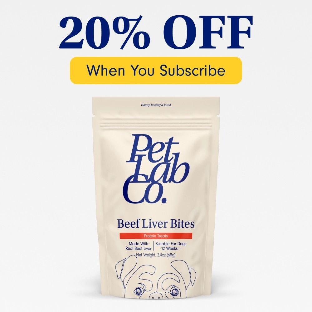 Freeze Dried Beef Liver Bites Nutritious Dog Treats PetLab Co.