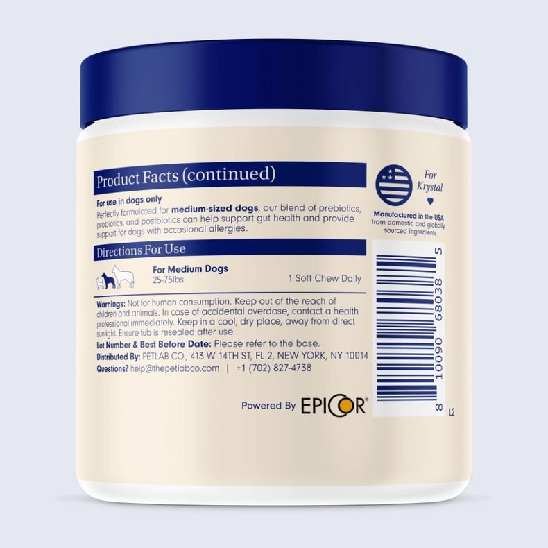 Allergy & Immune Probiotic Chew For Dogs PetLab Co.