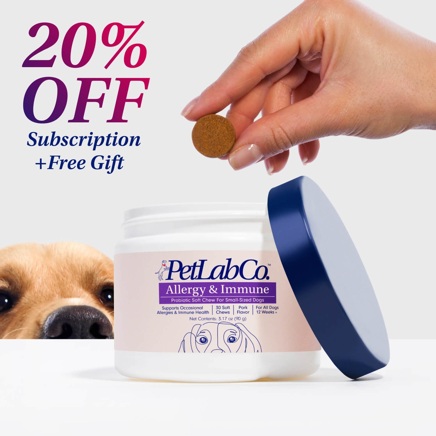 Allergy & Immune Probiotic Chew For Dogs PetLab Co.