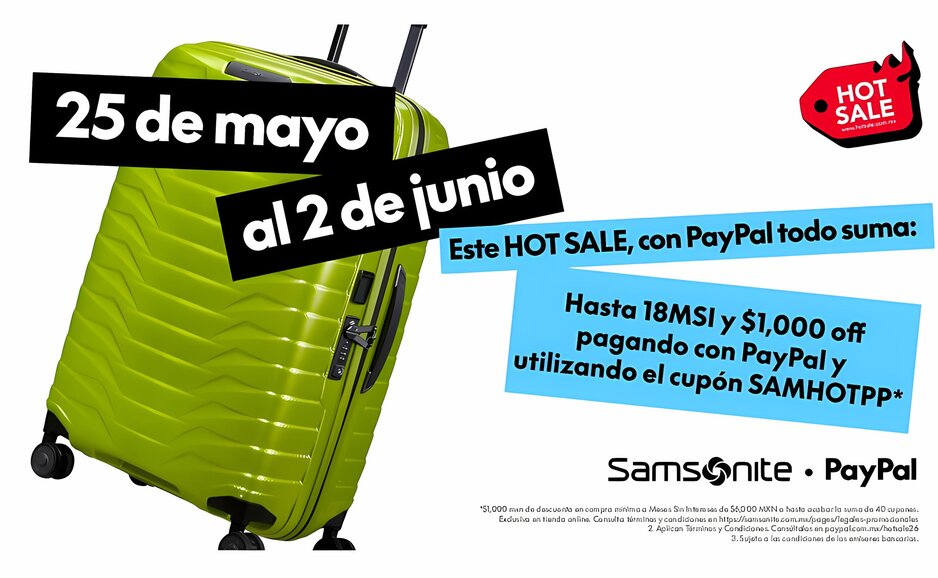 Términos y Condiciones | House of Samsonite Mexico