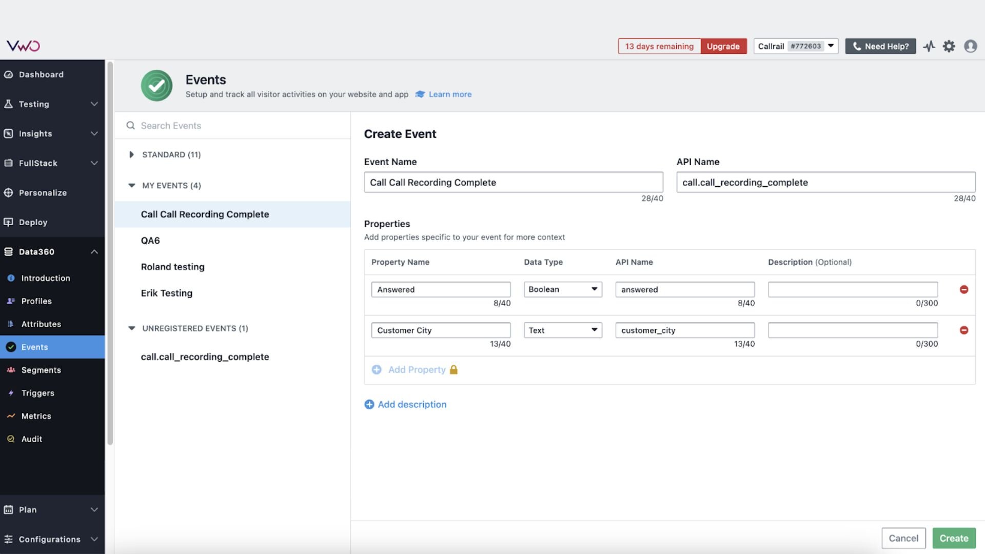 VWO | CallRail Integration