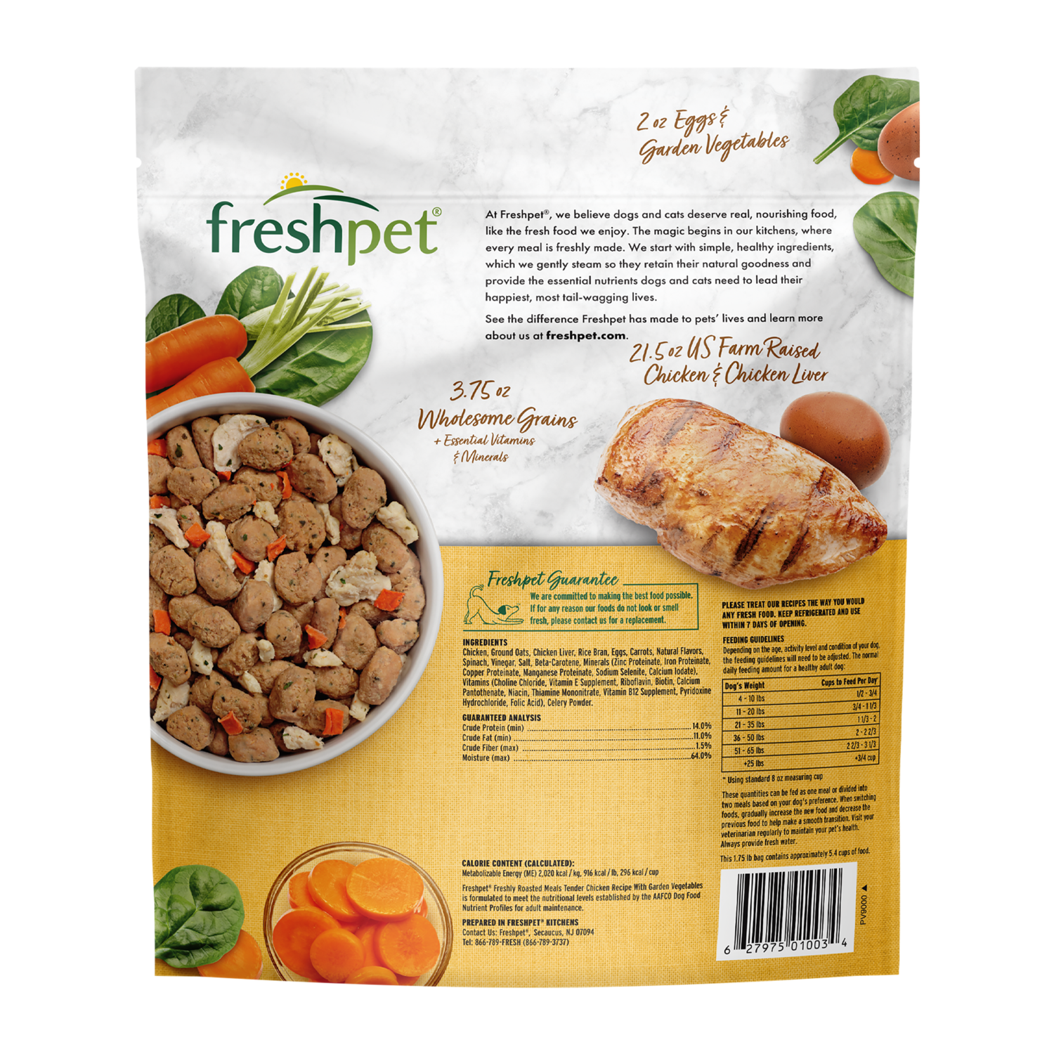 Freshpet® Tender Chicken Carrots & Spinach Dog Food