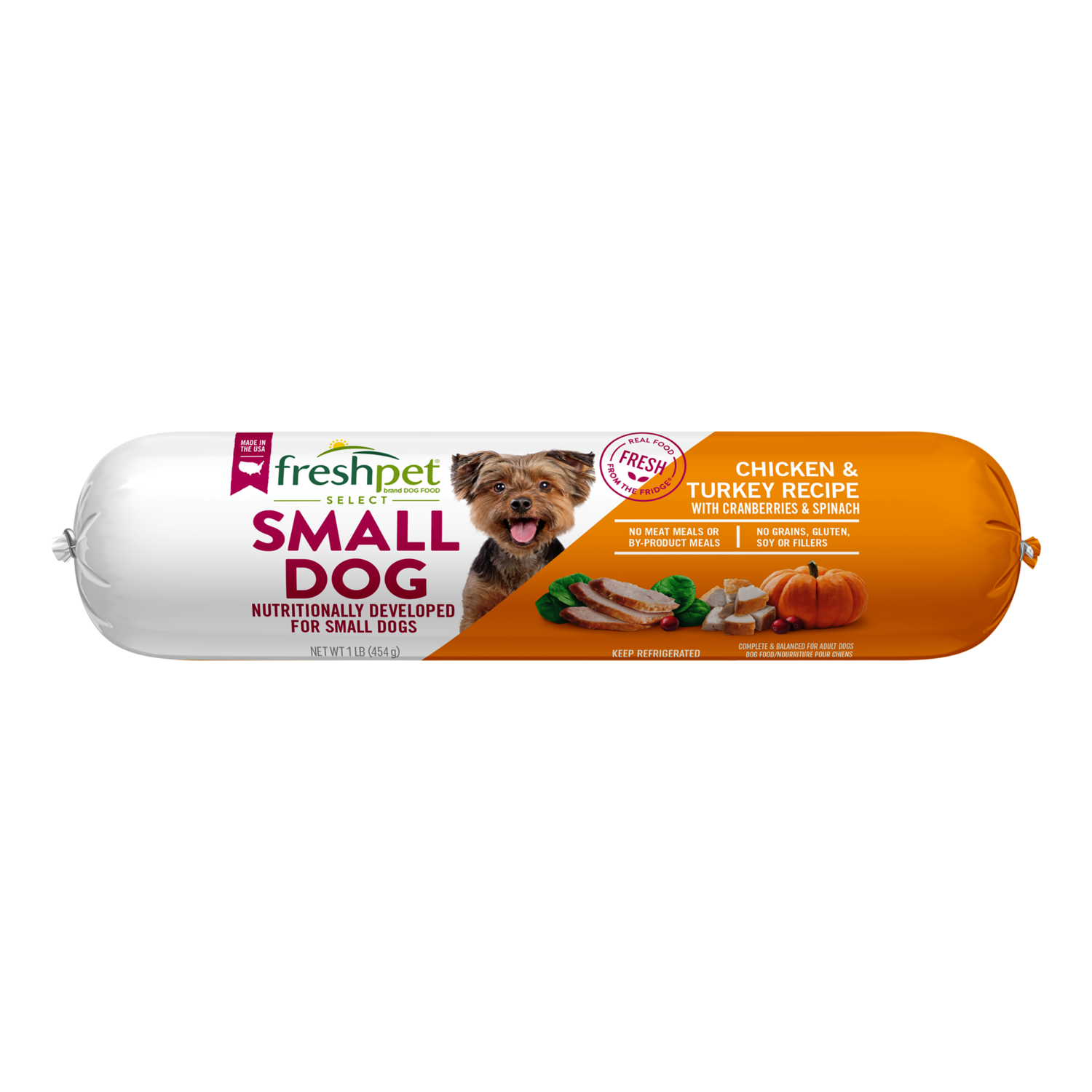 Freshpet® Chicken, Turkey, Cranberry & Spinach Small Dog Food