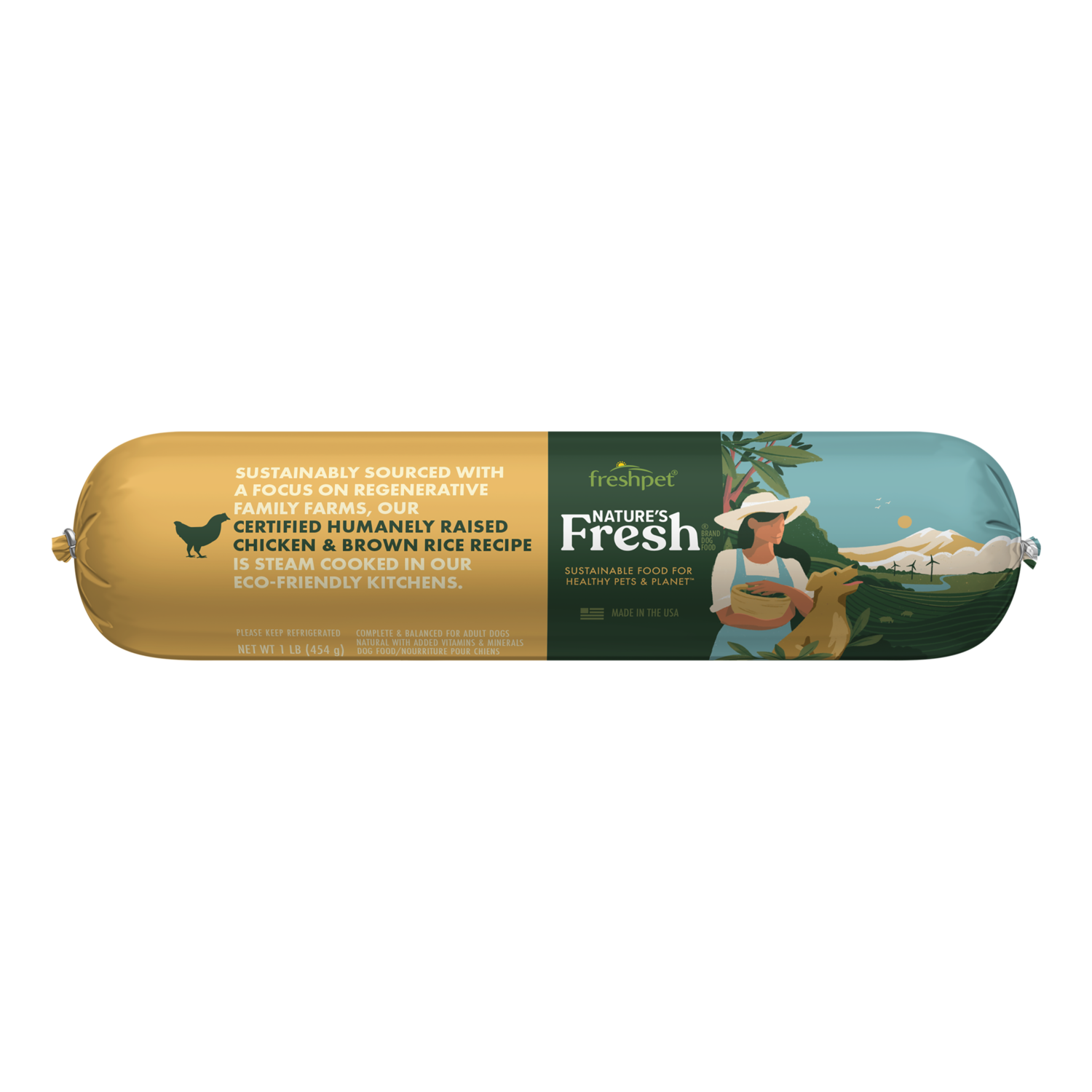 Freshpet® Nature’s Fresh Chicken, Carrots, Peas & Spinach Dog Food
