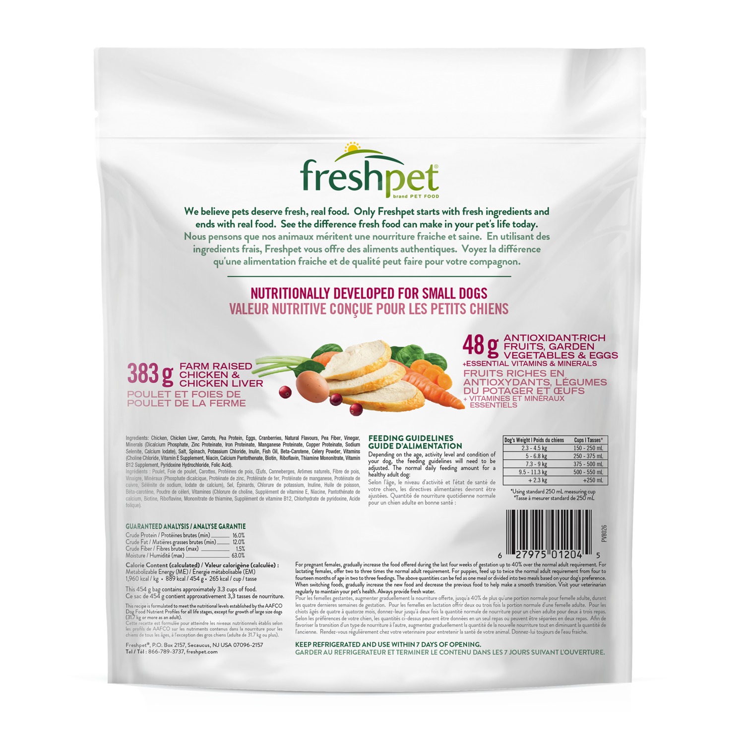 Freshpet® Chicken Carrot & Cranberry Small Dog Food