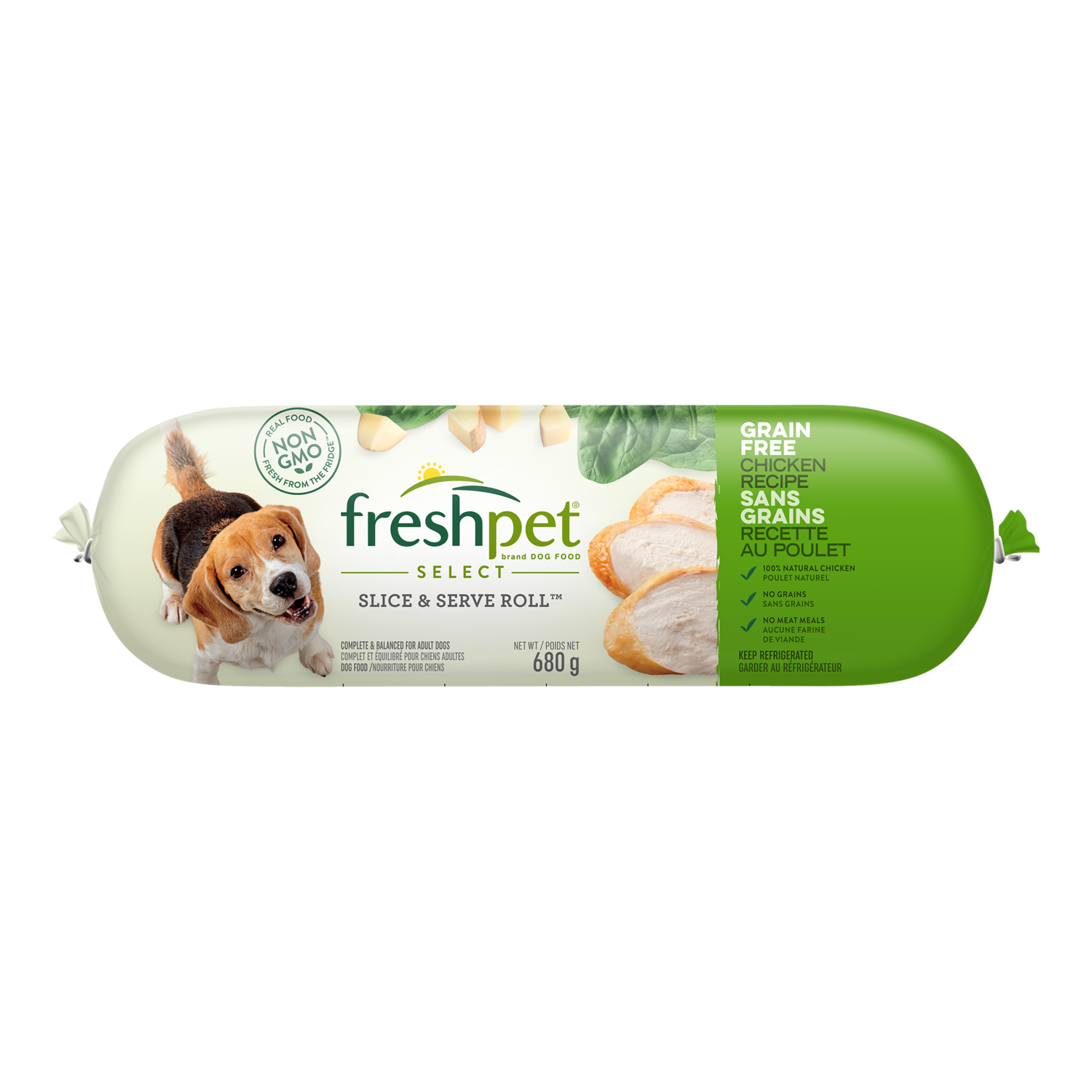 Freshpet® Grain Free Chicken & Spinach Dog Food