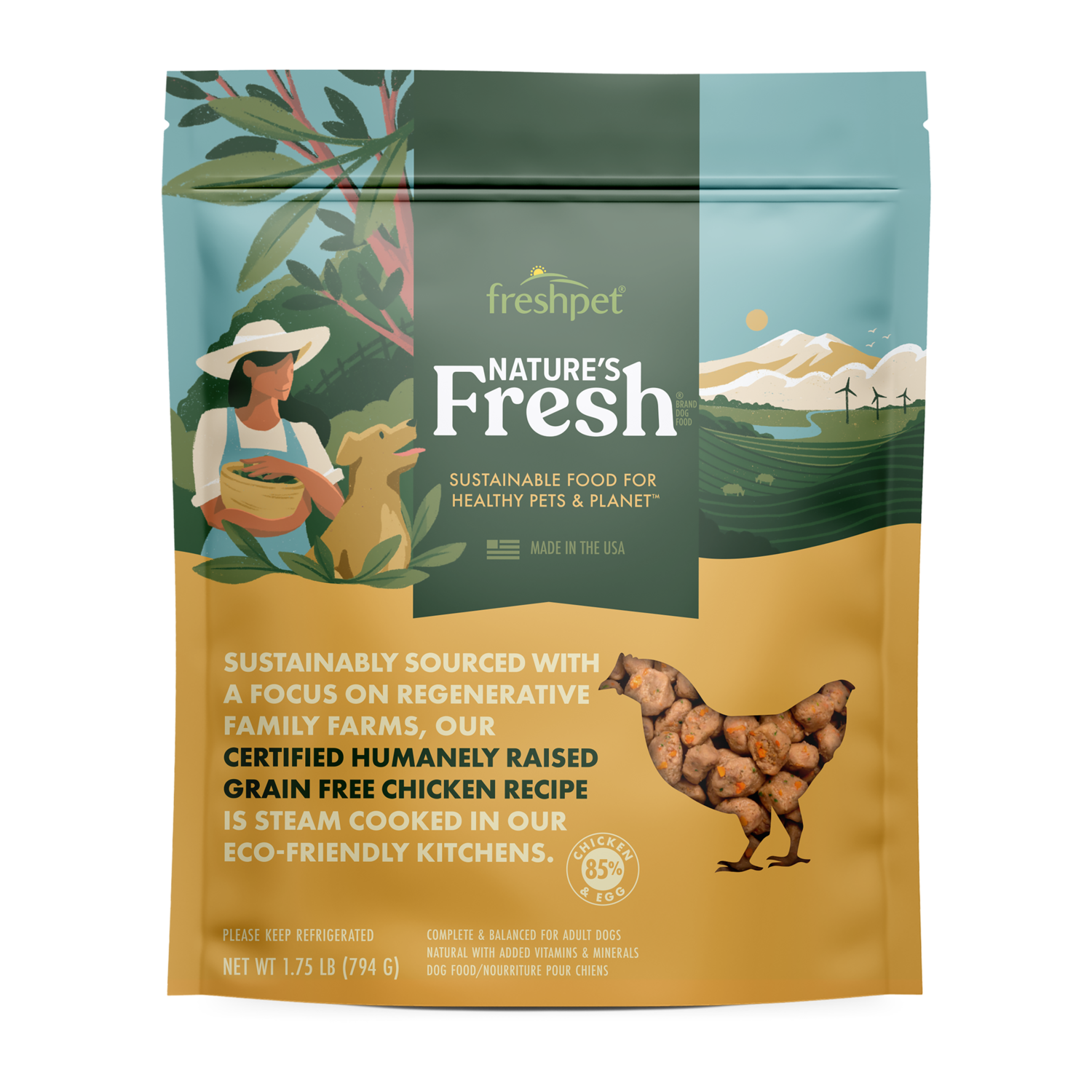 Freshpet® Nature’s Fresh Grain Free Chicken Carrot Dog Food