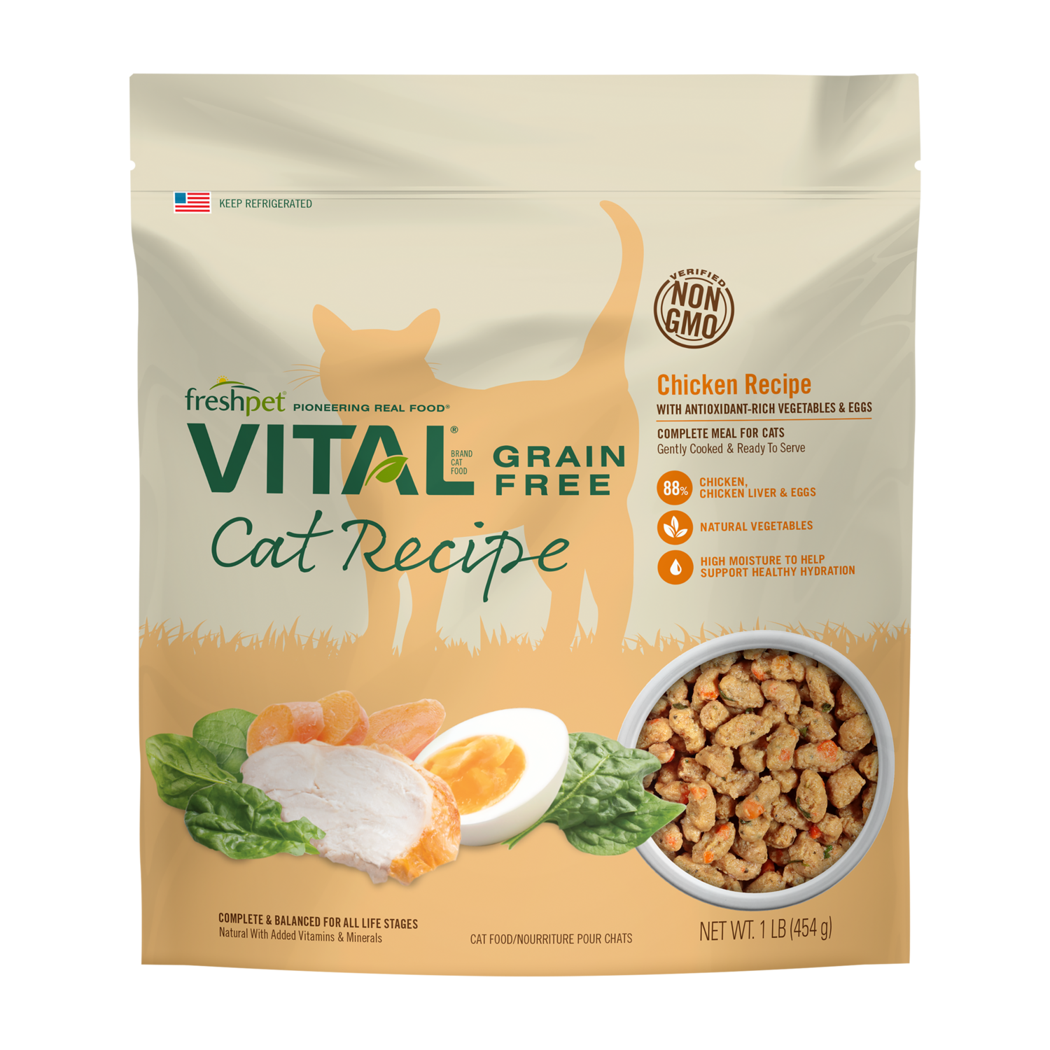 Freshpet® Vital Grain Free Chicken and Egg Cat Food