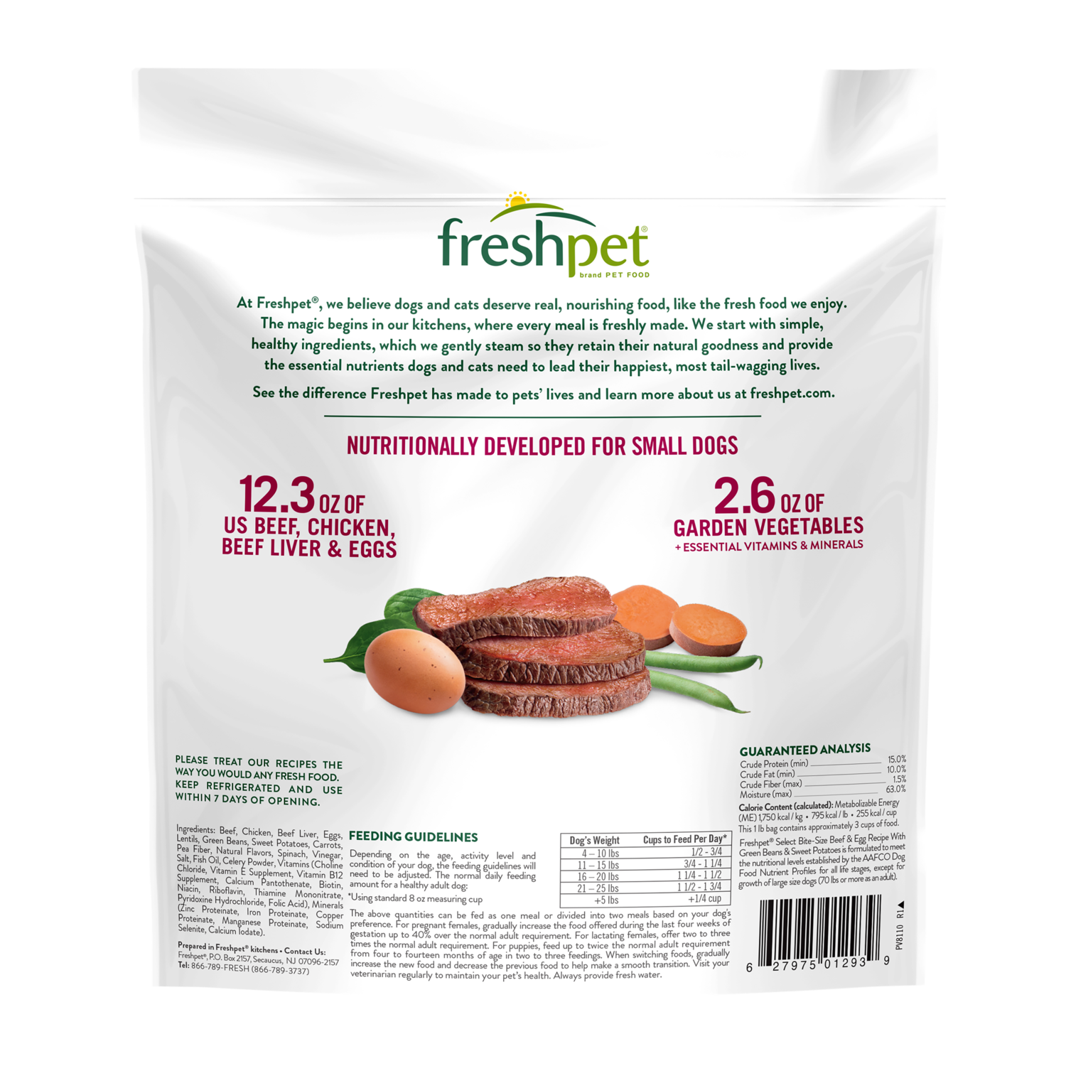 Freshpet® Beef, Egg, Green Beans & Sweet Potato Small Dog Food 