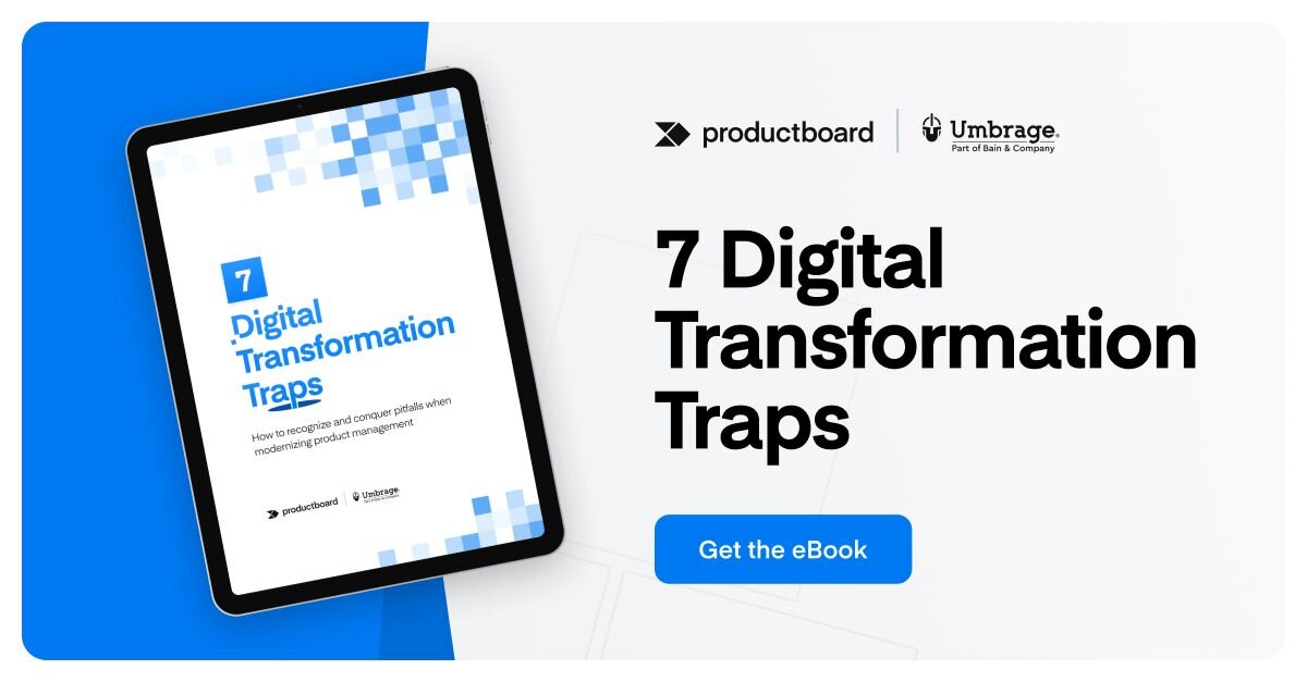 eBook: 7 Digital Transformation Traps | Productboard