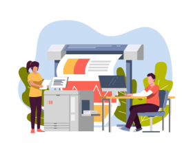 Content Printing Illustration