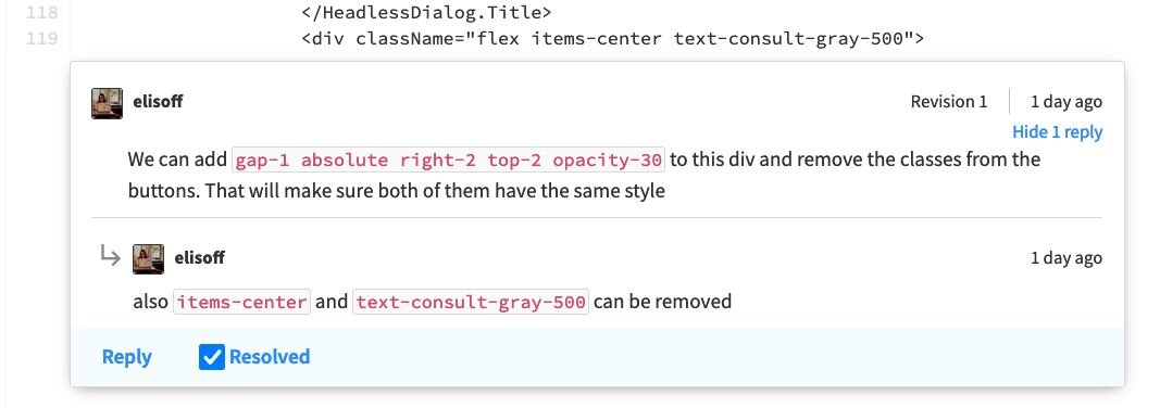 Improving on the GitHub code review comment experience | Bit Complete