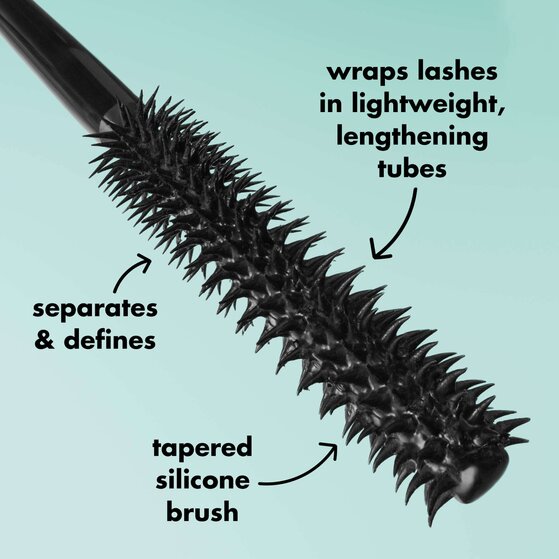 Can tubing mascara contain fibers?