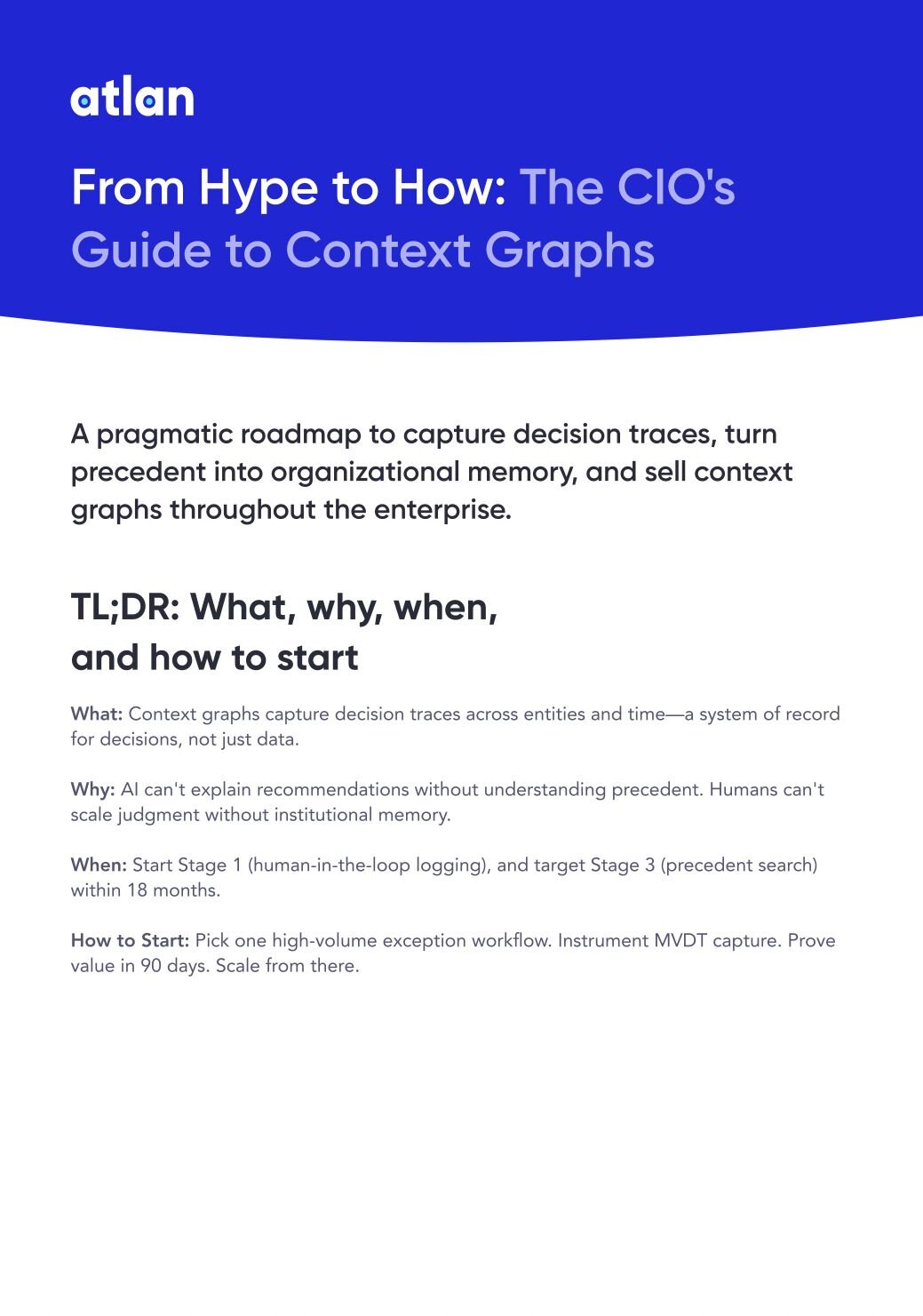 CIO Guide to Context Graphs | Atlan