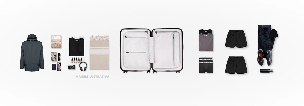 Mala de viagem Linex EXP Azul Pequena | BR American Tourister