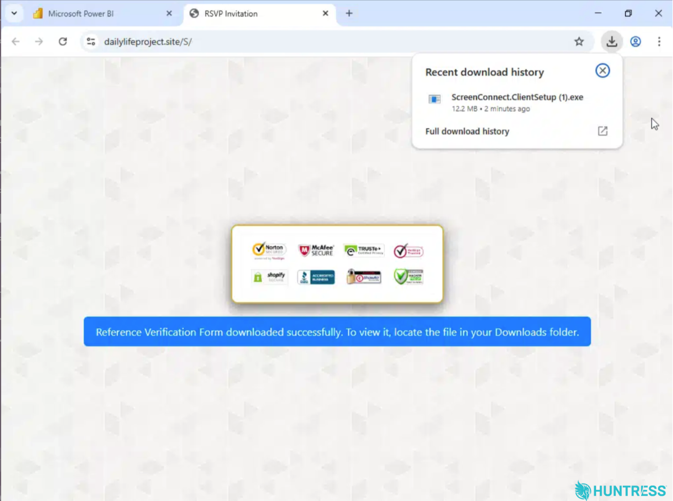 Phishing Campaign Abuses Microsoft Power BI to Deploy Rogue RMMs | Huntress