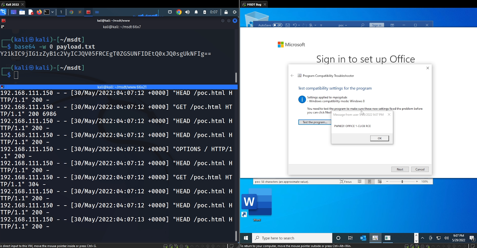 Rapid Response: Microsoft Office RCE - “Follina” MSDT Attack | Huntress