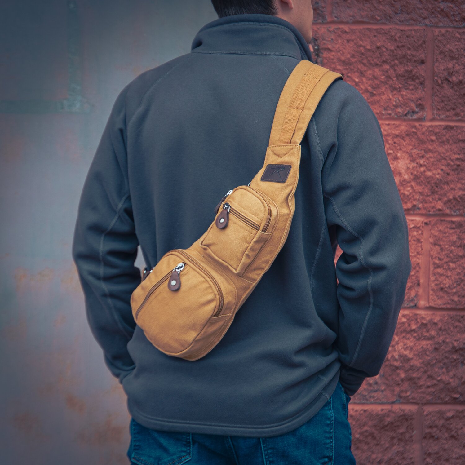 Rothco Crossbody Canvas Sling Bag – Kleine Umhängetasche, Militärischer Style – Perfekt Für Tagestouren