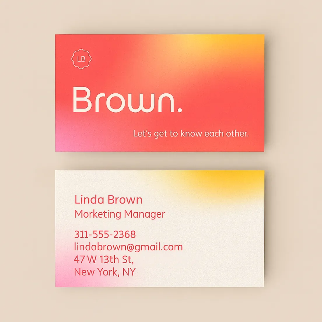Create custom business cards online