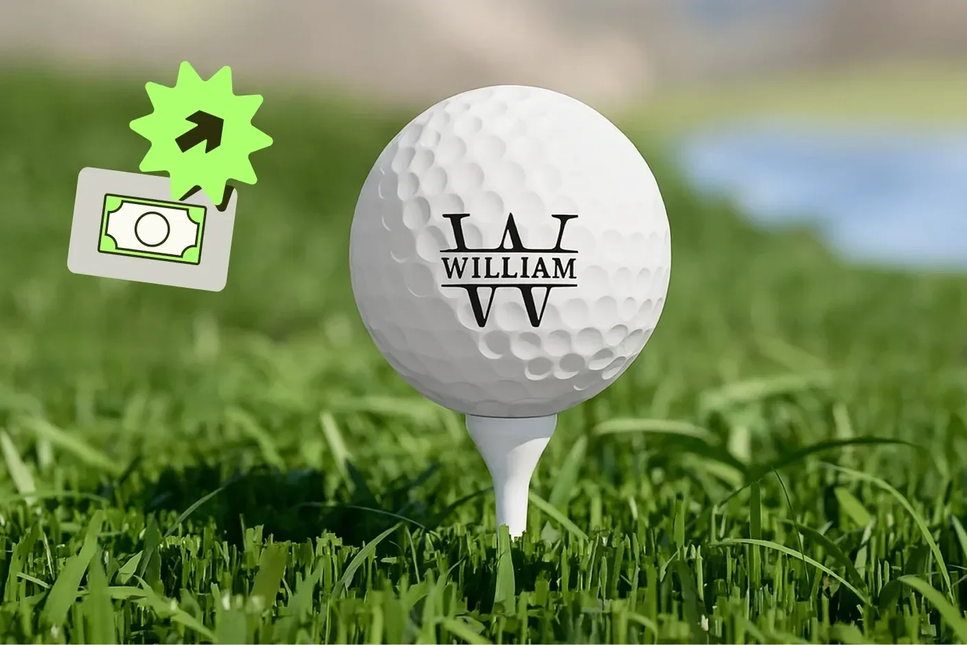 Make custom golf balls with your own logo or photo