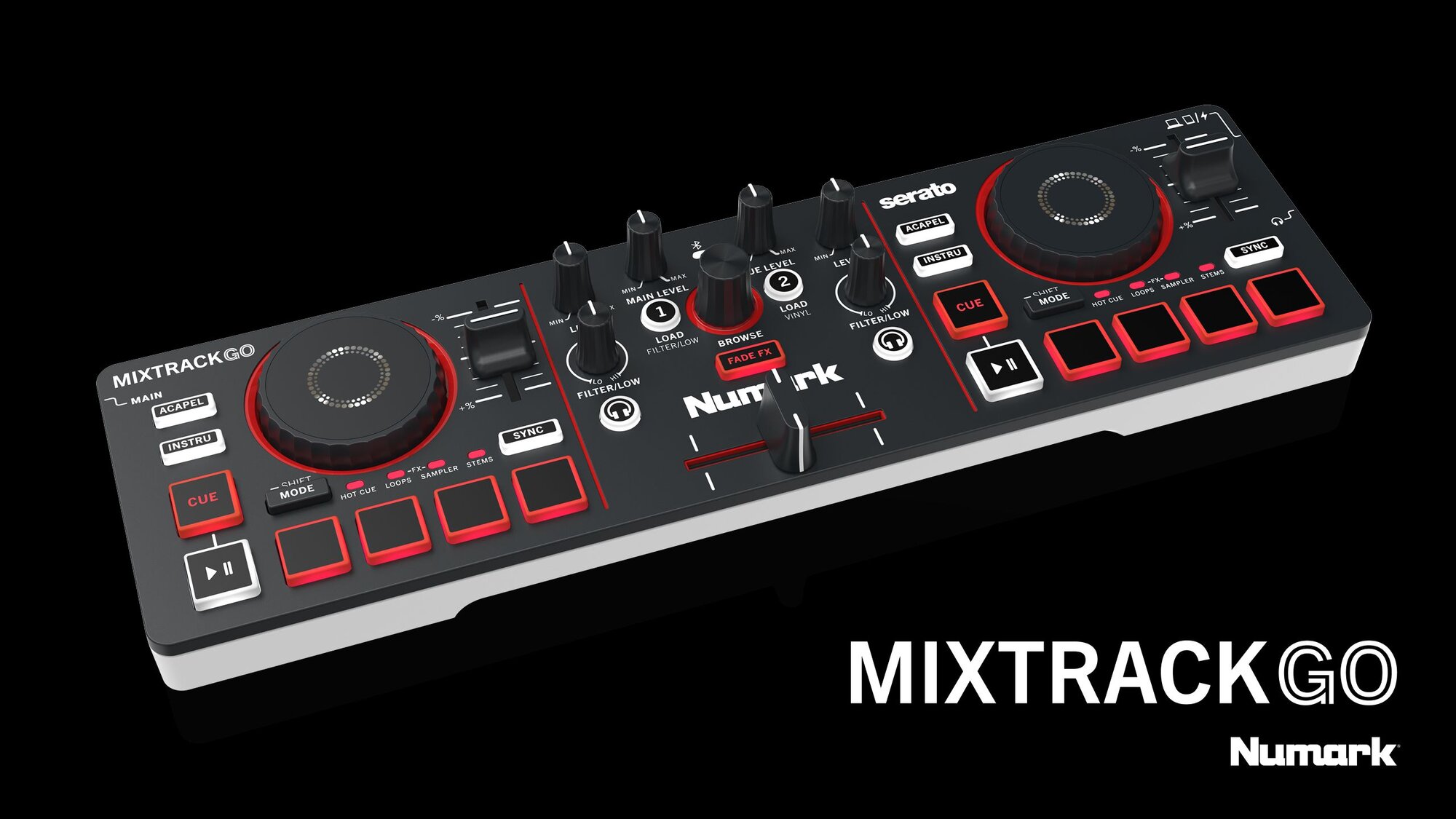 Numark MixTrack Go ultra-portable 2026 DJ controller