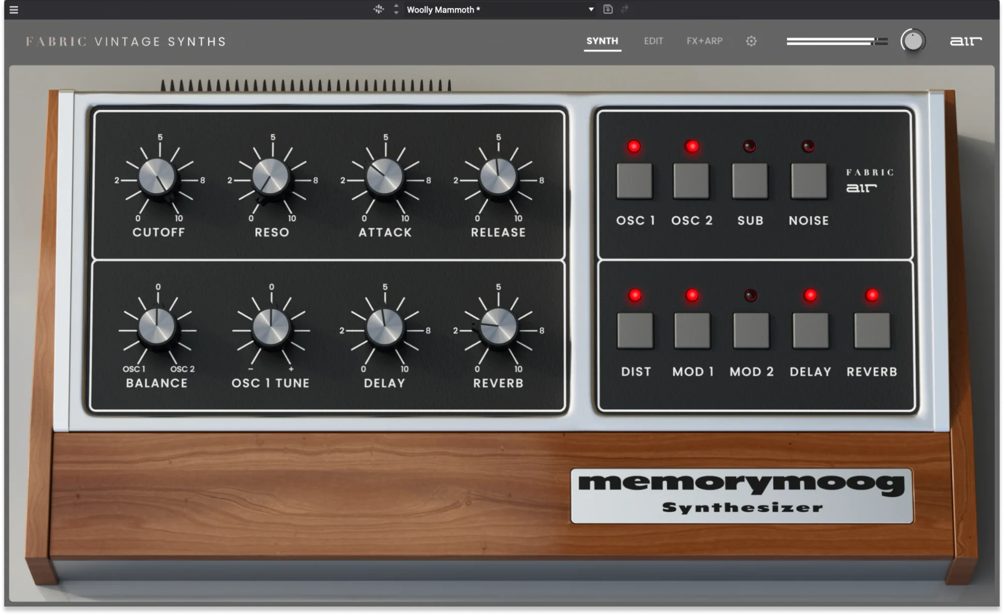 Fabric Vintage Memorymoog | AIR Music Technology