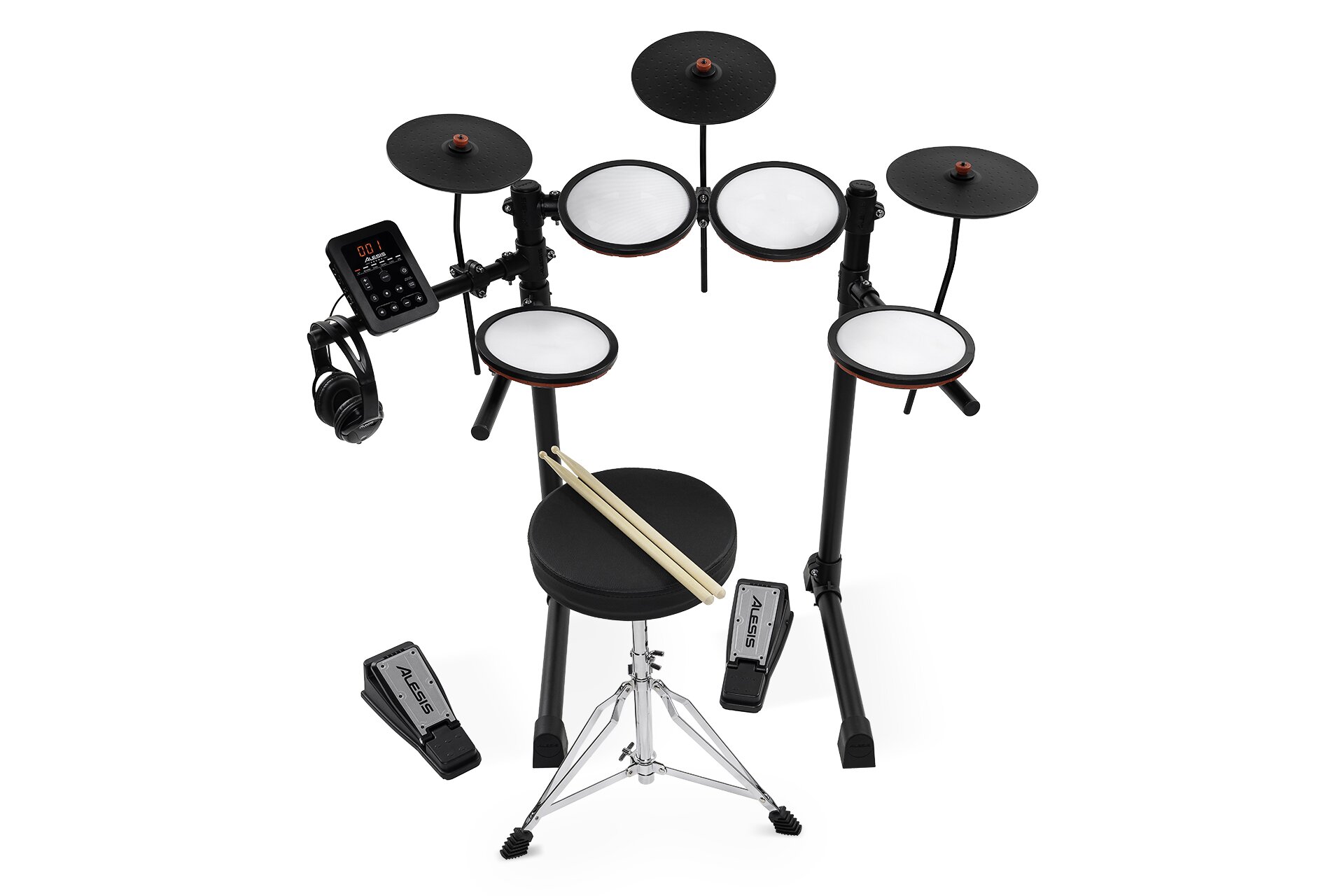 Alesis Drums Turbo Max - All-in-One 7-Piece Electronic Drum Kit for New ...