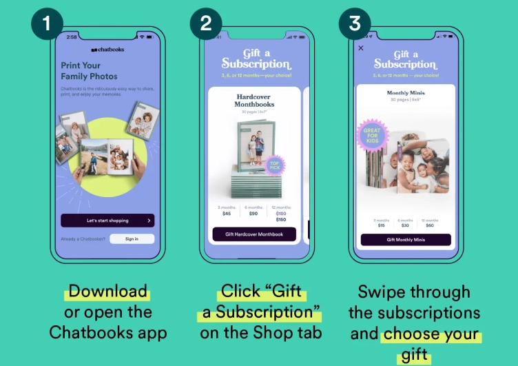 Chatbooks | How to Gift a Chatbooks Subscription - Send a Photo Book ...