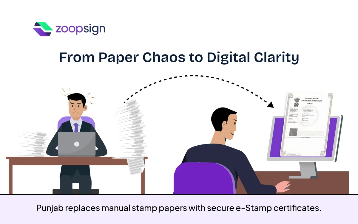 How Is e-Stamping Revolutionizing Legal Documents in Punjab? | zoopsign